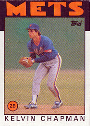 1986 Topps Baseball Cards      492     Kelvin Chapman